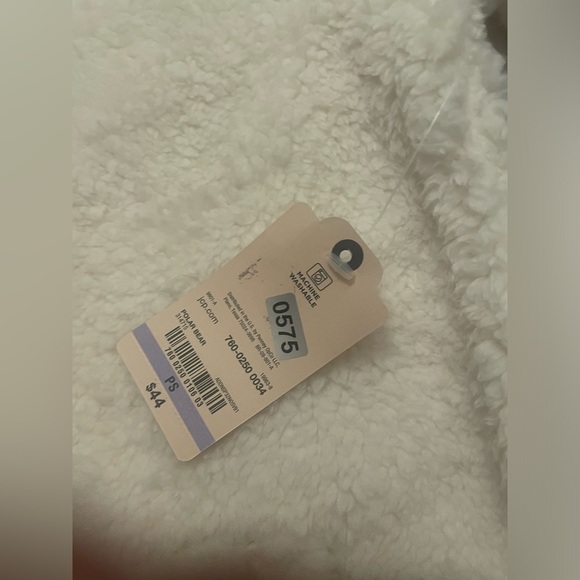 St. Johns Bay Women’s Sherpa Teddy Bear Pullover Top Mock Neck Small (P) White - Picture 4 of 8